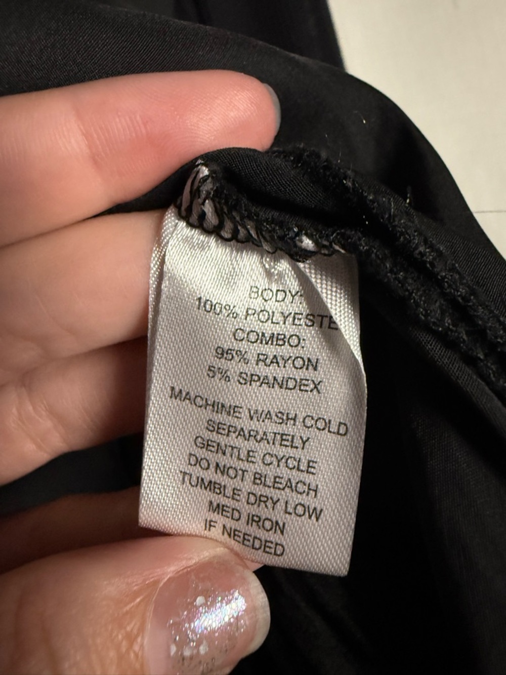 Lola & Sophie Black Satin Lightweight Utility Zip Up Jacket Size Large - Picture 6 of 7